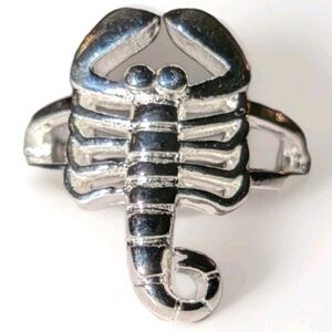 925 Sterling Silver Bold Unisex Scorpion Reptile Ring Sz9